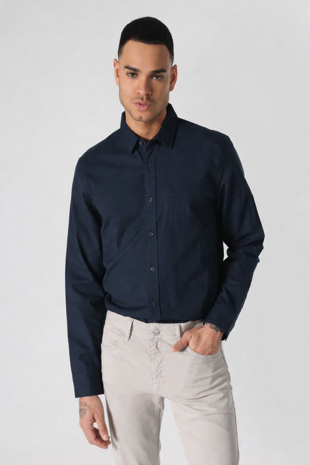 Colin’s Chemise bleu marine