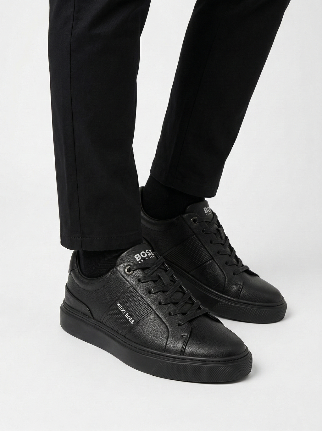 Baskets basses noires BOSS