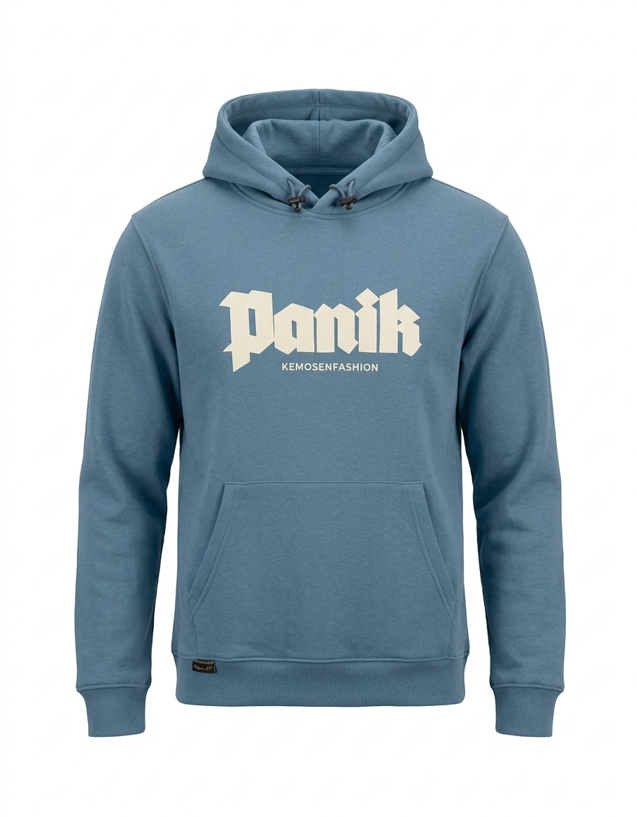 sweat-shirt à capuche bleu