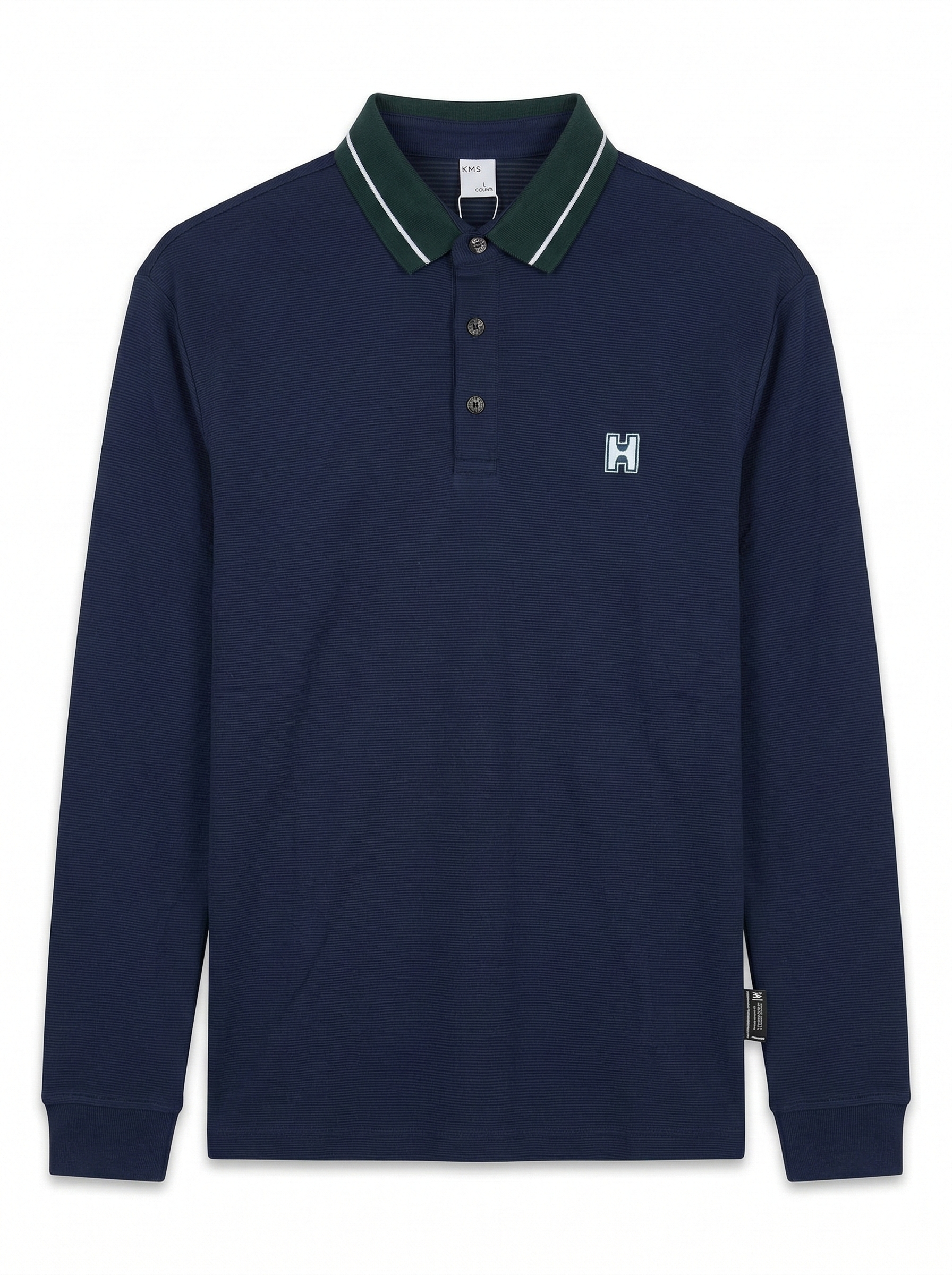 T-shirt manches longues bleu marine